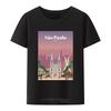 Sao Paulo Brazil Cotton Tshirt Travel Commemorative Comic Style Y2k Tops Oneck Tees Street Fashion Tshirts Koszulki Novelty