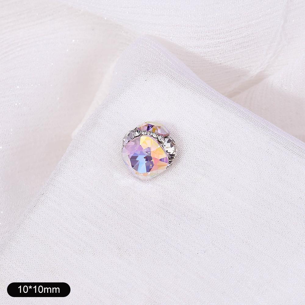 Nail Art Jewelry High-Quality Fat Square Handmade Stacking Diamond Finished Diamond Nail Art Diamond Jewelry K9 Crystal Nail Art Diamond