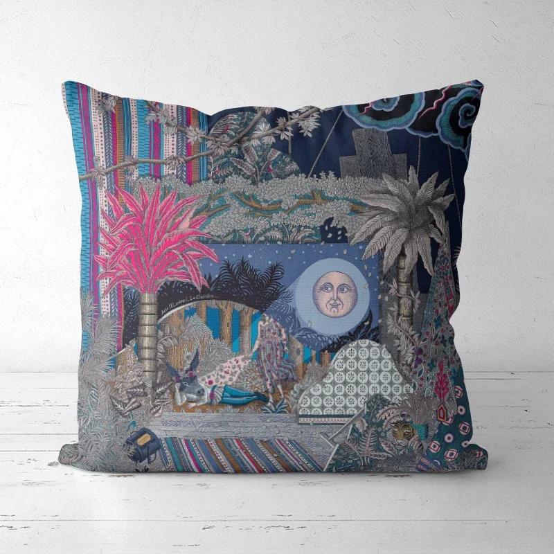 A Drop Shipping Printed Cushion Cover Decorative Pillowcases High-end Royal High Quality Thick Europe Rich Italy Design 1-27#