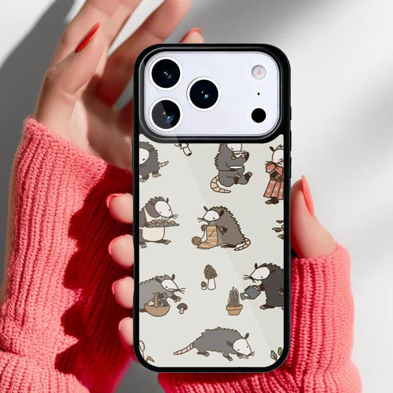 Dishwasher Possum Cute Phone Case for iPhone 17 16 15 14 13 Pro Max Back Cover for 12 11 Pro Coque