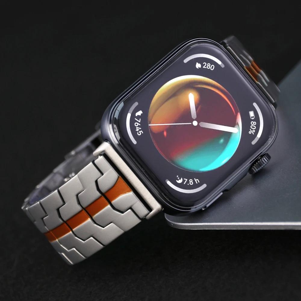 Luxury Titanium Strap For Huawei Watch Fit4Pro/Fit4/Fit3 Men Business Alloy Bracelet For HUAWEI WATCH FIT4 FIT3 WristBand Correa