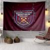 1PC West Ham United Crest Tapestry Hanging for Bedroom,Livingroom, Playroom,Decor Art Room Wall Tapestry Holiday and Birthday Gifts