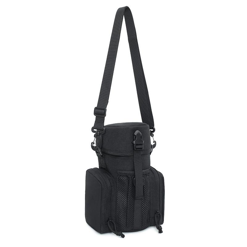 

Мужская сумка через плечо, плоская сумка для бутылки с водой, сумка для стакана с водой, многофункциональная сумка для бутылок с водой, подвесная сумка для мелочей чёрный