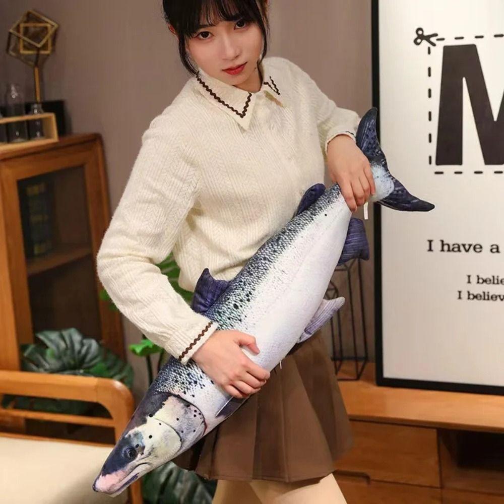 Soft Simulation Sea Fish Plush Toys Stuffed Fish Sleeping Pillow Dolls Bedroom