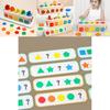 Wooden Shape Matching Color Classification Box Evil Child Puzzle Toy For Early Childhood Educational Play