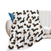 Two frog patterns digital-printed polyester Bedroom velvet flannel soft sofa cover blanket Fleece sofa cover blankets for beds