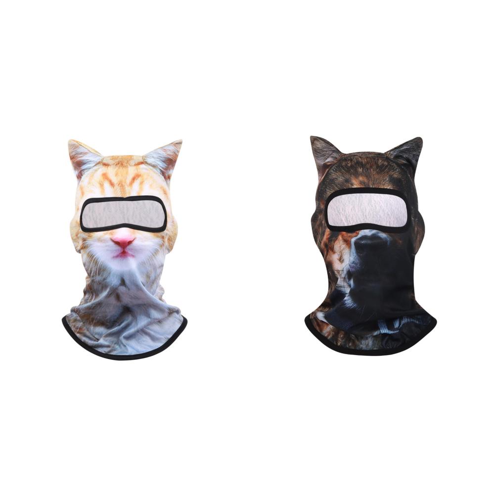 5/1 Stück 3D Stehohren Tier Sturmhaube Gesichtsmaske für Musikfestivals Raves Ski Cosplay Party Outdoor Sonnenschutz Sturmhaube Hut