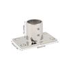 Boat Handrail Fitting Rectangle Base Silver Heavy Duty Proof Rail for Boat Marine Yacht (90°25MM/1")