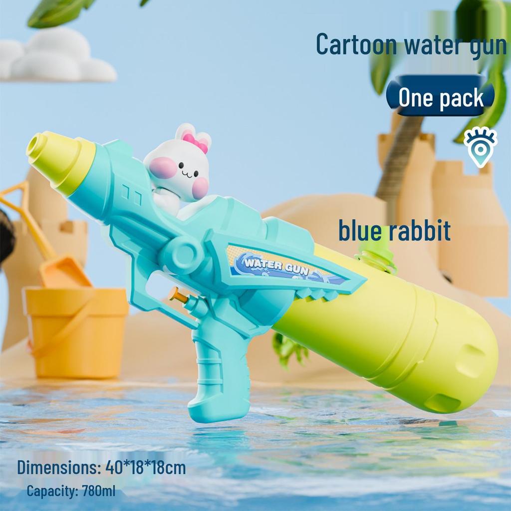 Cartoon Press-Type Water Gun for Kids – Ideal for Summer Beach and Outdoor Play