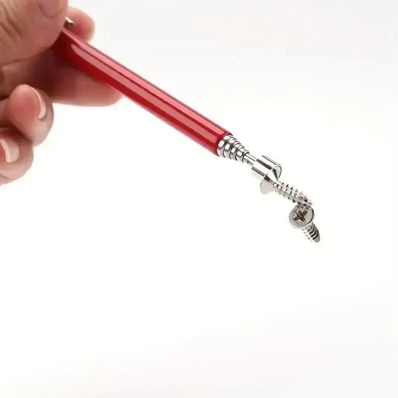 2pcs Magnetic Pen Shaped Pickup Tool Retractable Telescopic Pickup Stick for Electronics Telescopic Reach