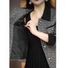 Jugendlicher Frühling Herbst Damen Blazer Modische Schlankmachende Bürojacke Eleganter Kleiner Mantel