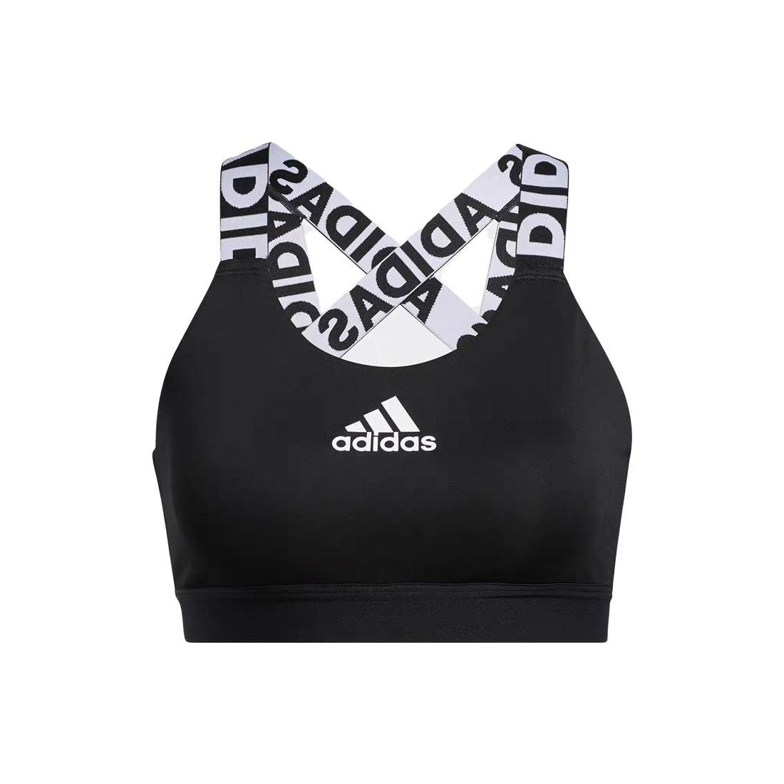 

Adidas Майка-топ для фитнеса с логотипом, женская, черная, H56335 XS