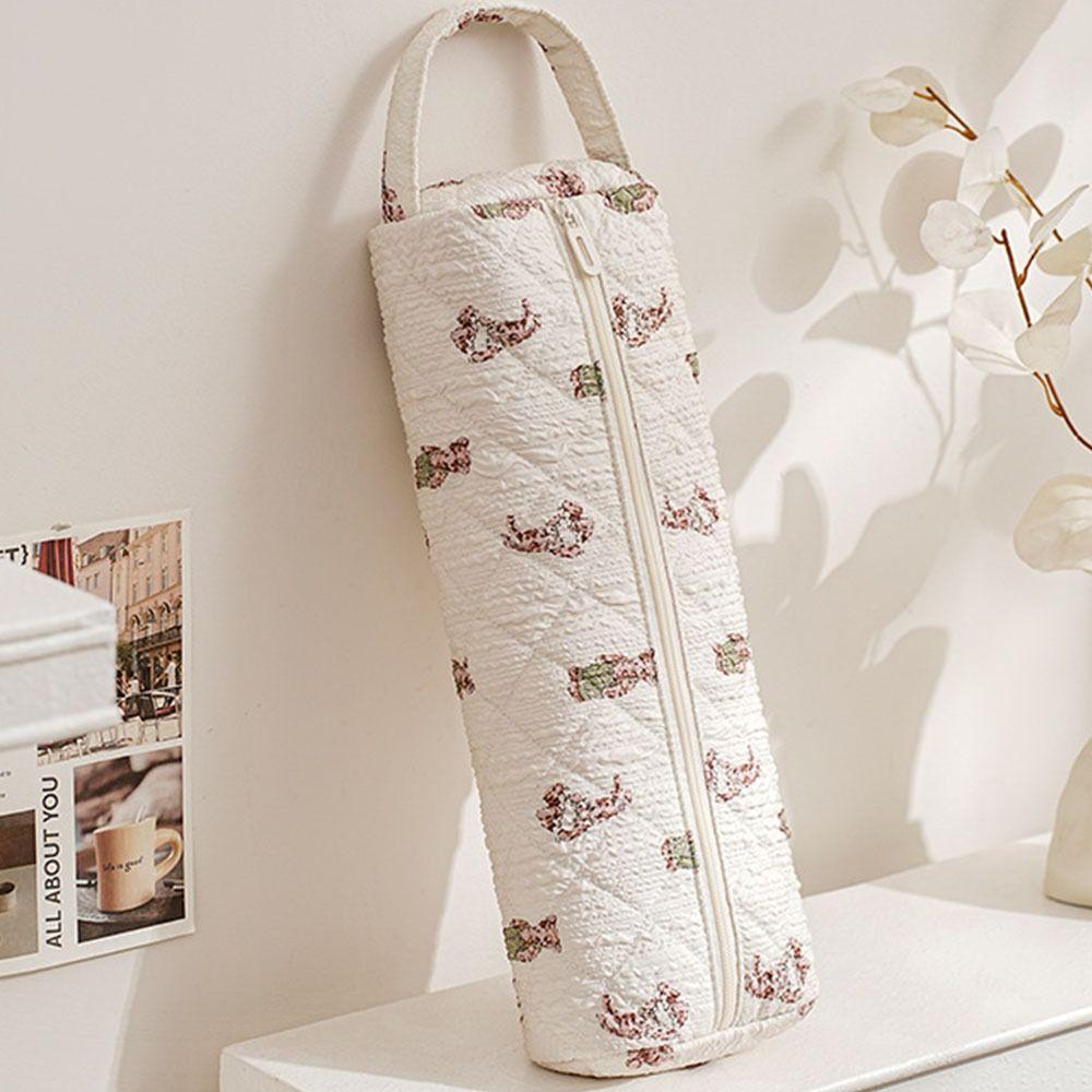 Soft Quilting Cotton Hair Dryer Storage Bag Large Capacity Dustproof Carrying Case with Handle Curler Storage Bags