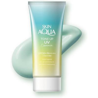 Skin Aqua Tone-Up UV Essence Mint Green 80g Waterproof Sunscreen