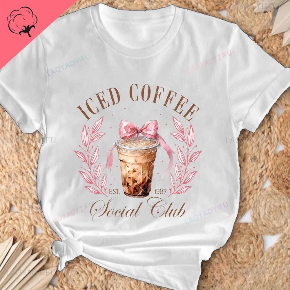 Coffee Club Lover Shirt Coffee  T-Shirt Coffee-Lover G Graphic T Shirts Women Clothing Tops Aesthetic Clothes