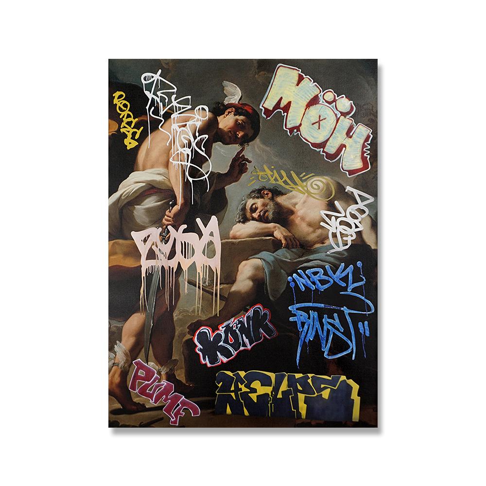 

Вінтажна поетеса Сапфо Картина на полотні Графіті Мистецькі принти Епоха Відродження Зміни Мистецтво Плакат Обезголовлений Аргус Домашній настінний декор 60x90cm no frame