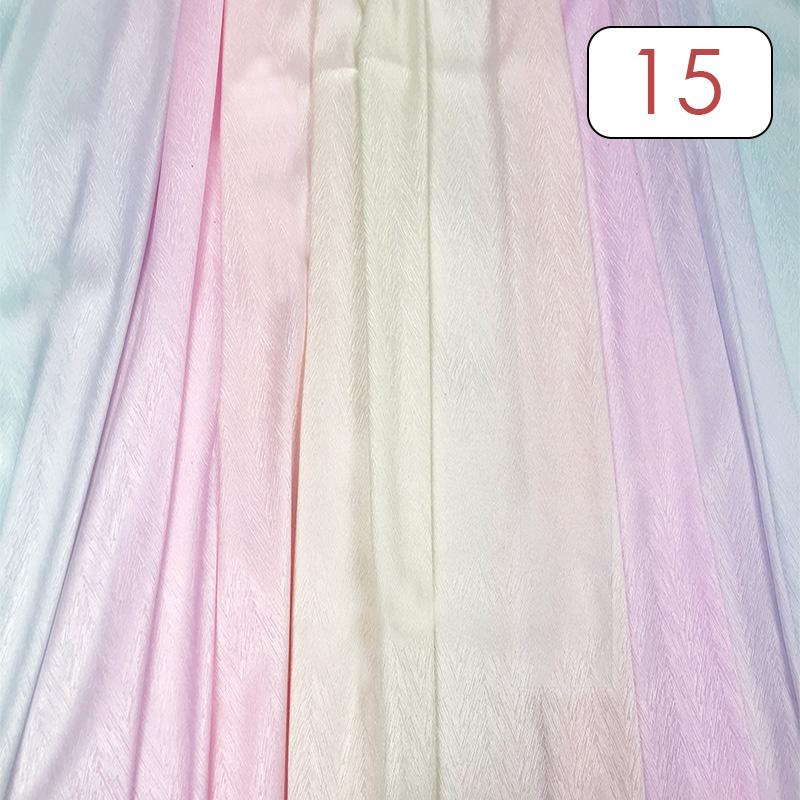 1 Meter Ancient Style Rainbow Gradient Fabric 120D Jacquard Multi-Tones Ombre Tulle Fabric For Sewing Hanfu Dress Stage Costume