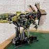 Mechanical Double Crown Dragon Building Block Set, Gear Transmission Joints Are Movable. Adult Collectible High-Difficulty Assembly Kit, Creative