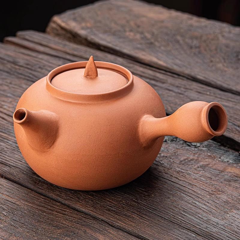 

Боковой красный глиняный киноварный горшок бытовая печь кунг-фу на древесном угле электрическая глиняная печь чайник