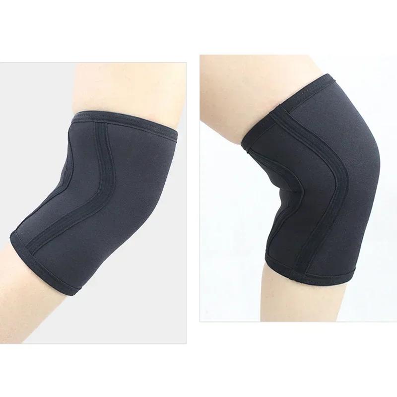 1 Pair Squat 7mm Knee Sleeves Pad Support Men and Women Gym Athletic Compression Neoprene Knee Protector For CrossFit Weightlifting