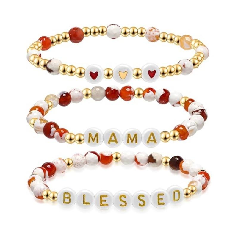 JYL TS Bracelet Stackable  MAMA Beads Nurtures Maternal Love & Blessings