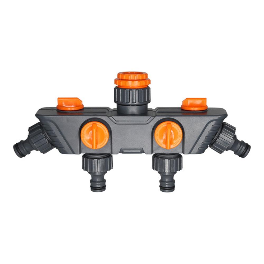 

Four Independent Switches Hose Diverter Faucet Faucet Diverter Hose Connector Four Way Valve Tap Hose Connector Pipe Splitter чорний