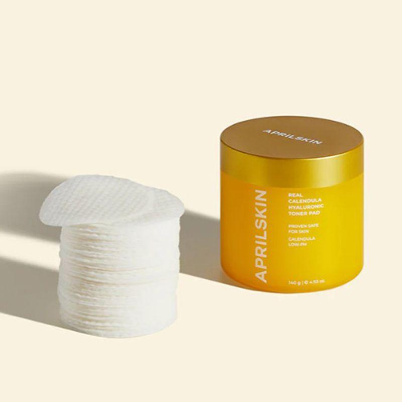 [APRILSKIN] Real Calendula Hyaluronic Toner Pad (60ea)