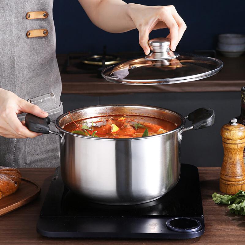 PuPan Stainless Steel Double-Tier Stock Pot