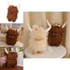 Highland Cow Plush Toy For Home Decor And Play Scottish Cattle Stuffed Animal