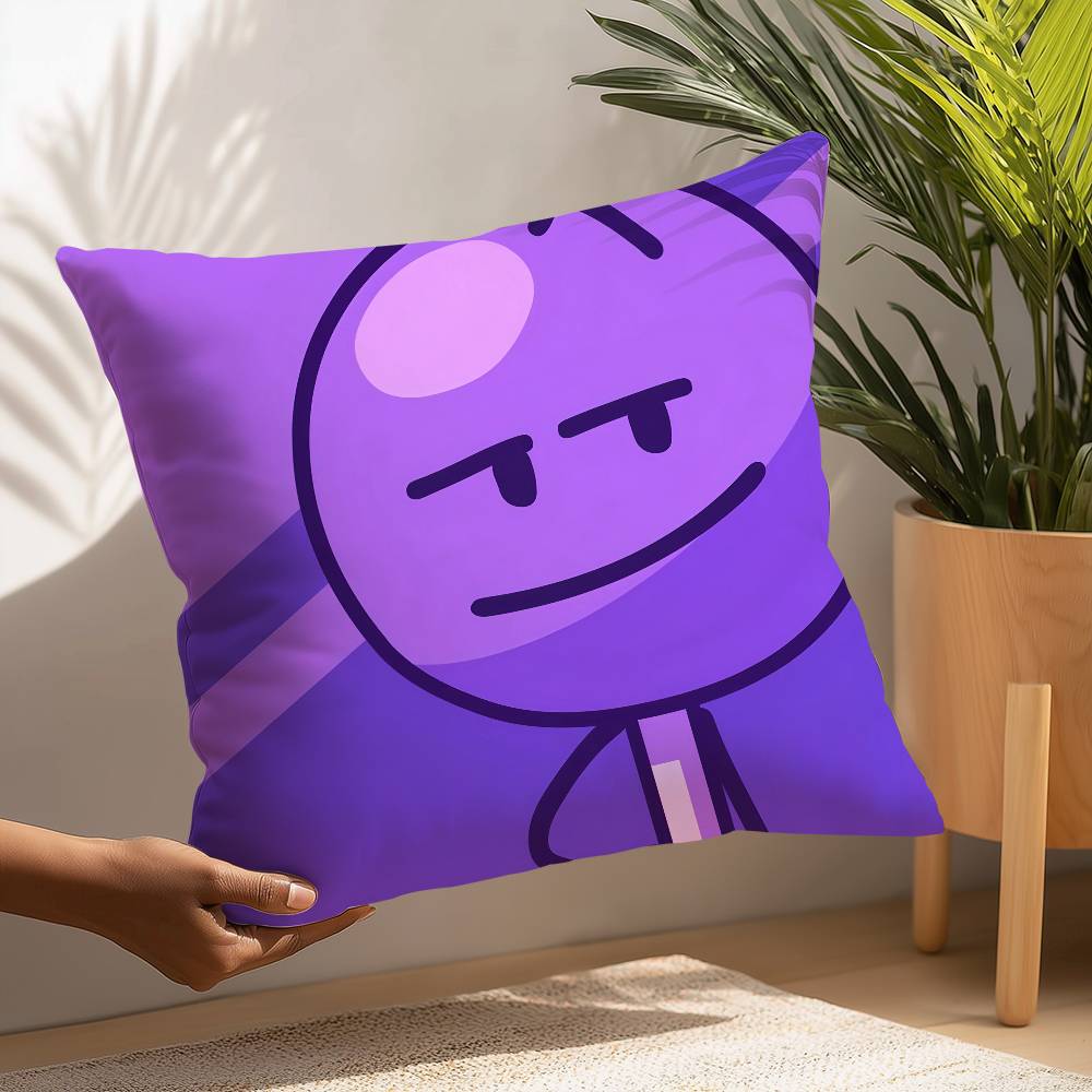 BFDI Battle for D-Dream Island Pillow Case Plush Fabric Soft Pillowcase Double Sided Print Cushion Cover Household Gifts