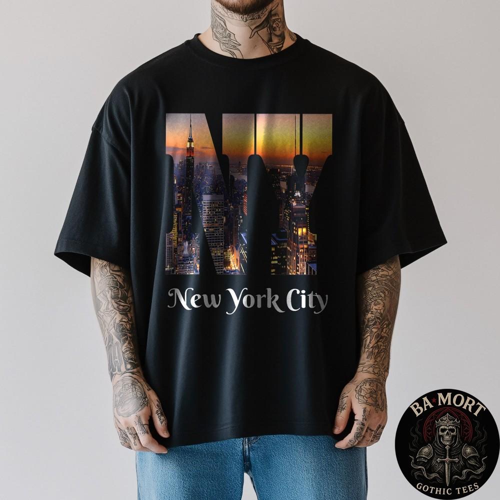 New York City Iconic Skyline TShirt Unisex T-Shirt XXXL