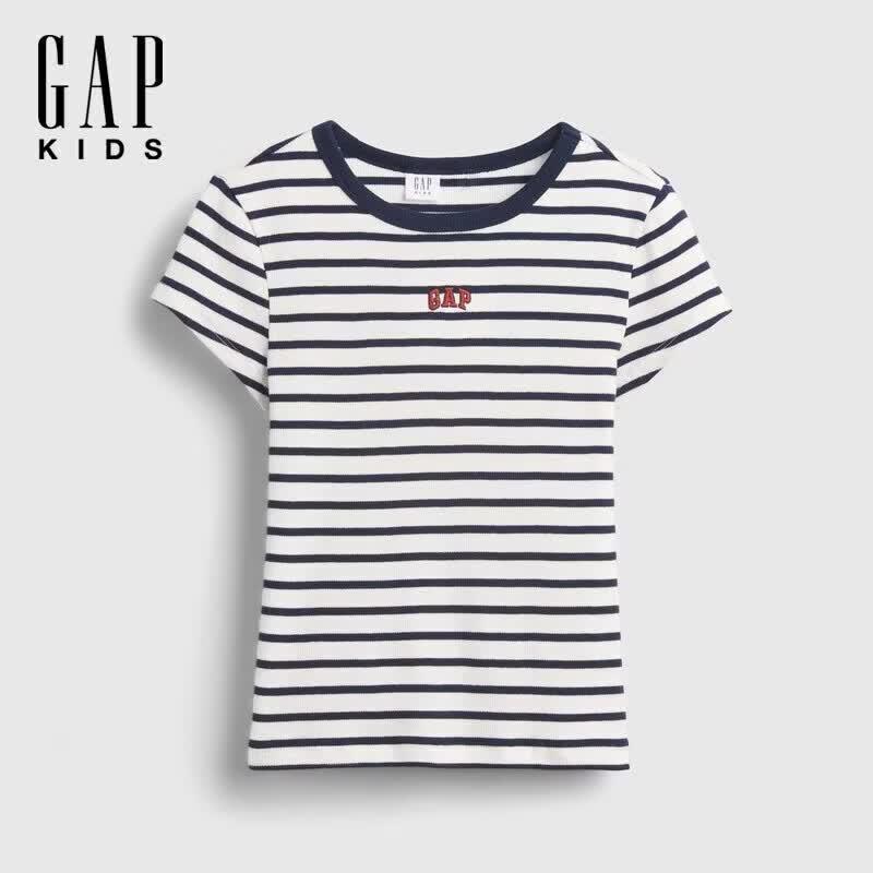 GAP Girls  Embroidered Pure Cotton T-Shirt L