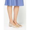 Ferragamo Chunky Buckle Ballerina Flats White