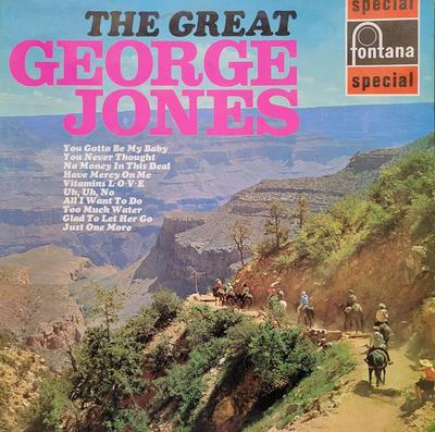 LP Record GEORGE JONES - The Great George Jones SFL13202 Fontana 1969 UK Country Used