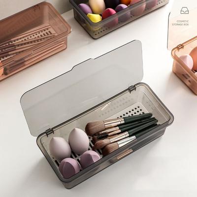 Dustproof Makeup Brush Holder Stationery Container Storage Box Cosmetics Storage Desktop Organizer