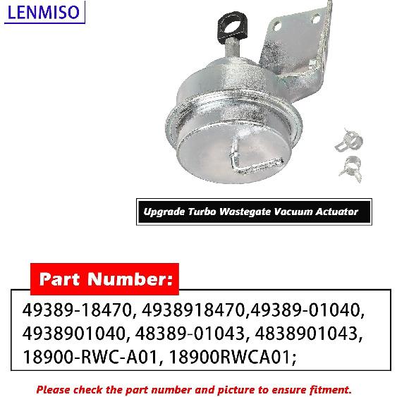 Upgrade Turbo Wastegate Vacuum Actuator Compatible with 2007-2011 Acura RDX K23A1 with 2300DO-VT.T Engine Replace 49389-18470 49389-01040