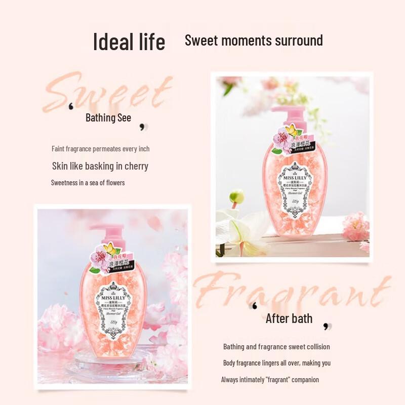 Miss Lilly Cherry Blossom Petal Amino Acid Shower Gel