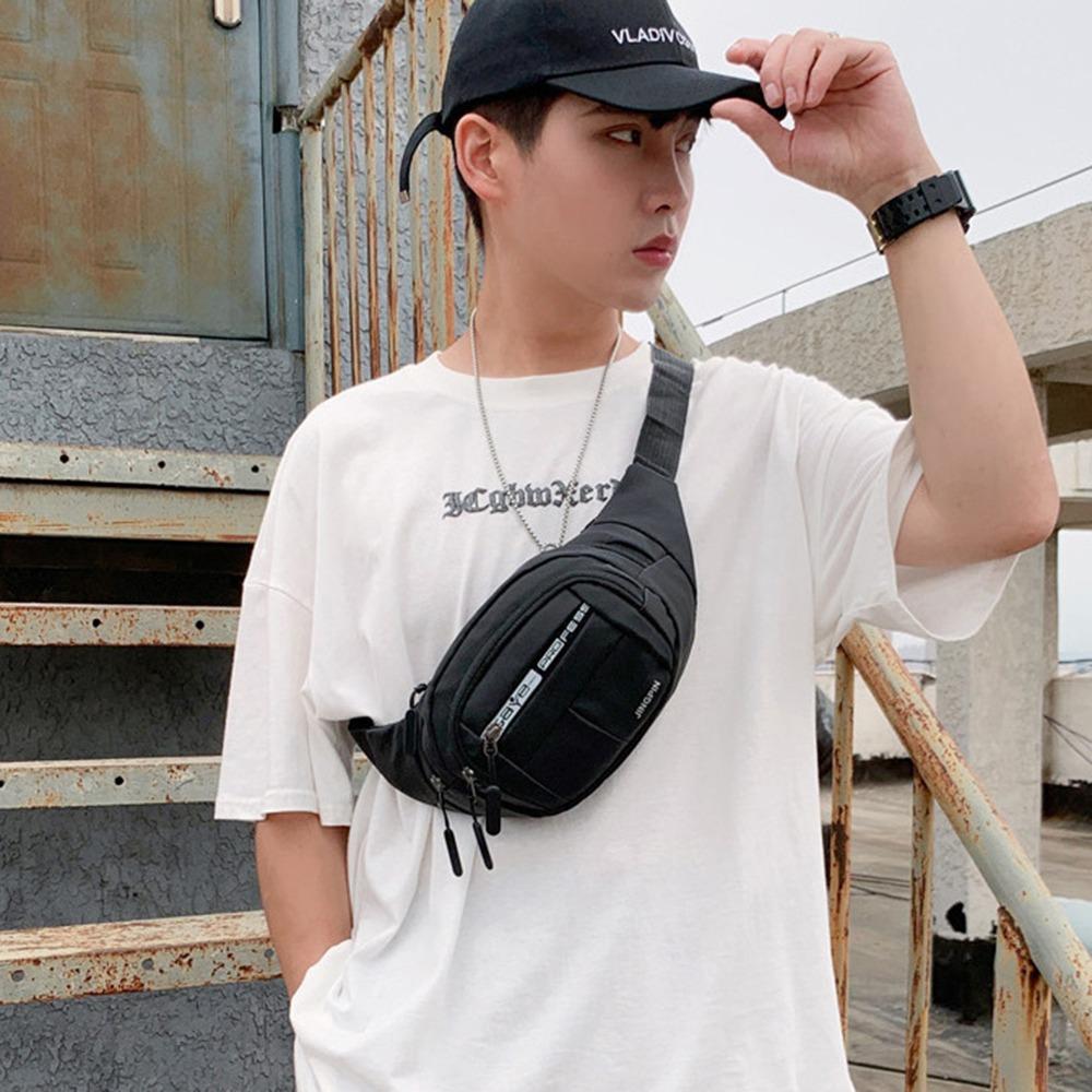 Waterproof Crossbody Chest Bag Lightweight Fanny Phone Pack Fashion Men Running Waist Bags  Riding