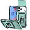 Armor Funda For iPhone 17 Pro Max Case Slide Camera Lens Protector Case For iPhone17 Pro Air 17Pro Max Magnetic Ring Stand Cover