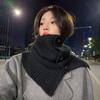 Button Scarf Women's Winter New Versatile High-end High-end High-necked Scarf Foreign-style Coat Shawl Warm Scarf Pullover