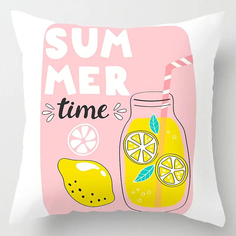 Sofa Bed  Pillowcase Bedroom Home Decor Summer Fruit  Hawaiian Holiday