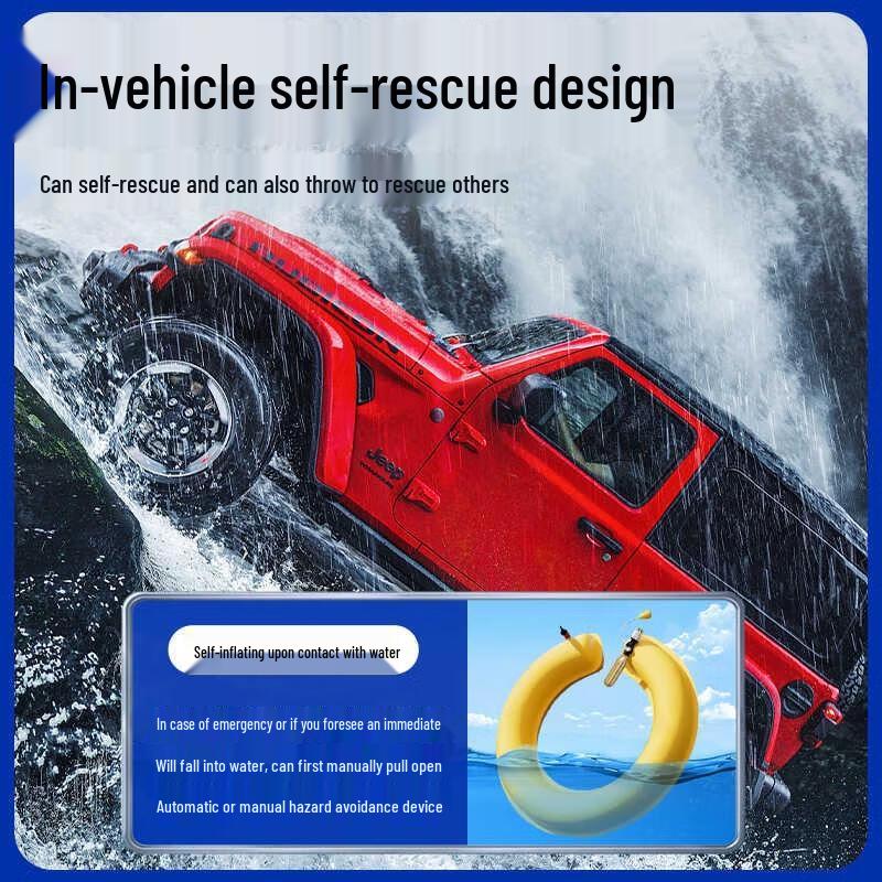 HANDUNYOU Automatic Inflatable Car Lifebuoy with Rescue Tools
