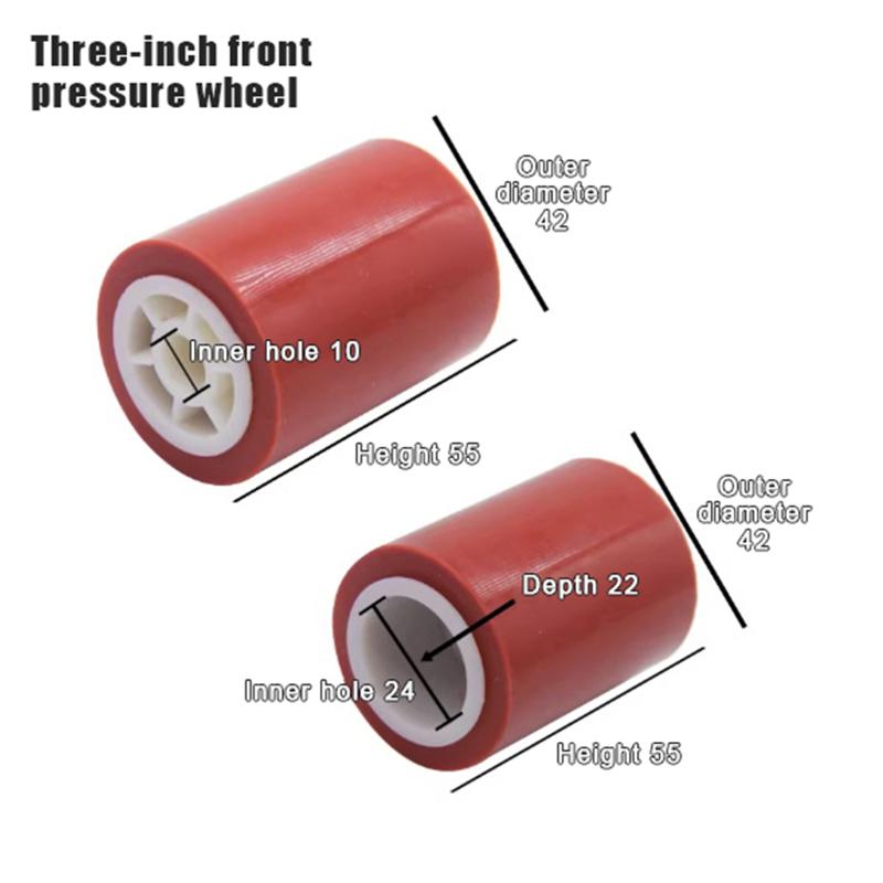 1pcs Carton Sealer Rubber Wheel Spare Part Automatic Adhesive Tape Sealing Machine Press Wheel Roller