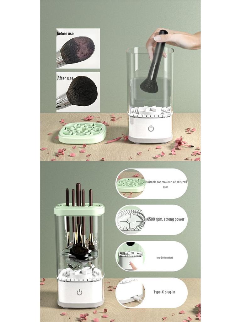 Automatic Makeup Brush Cleaner and Dryer – Fast, Multi-functional Cleaning Tool