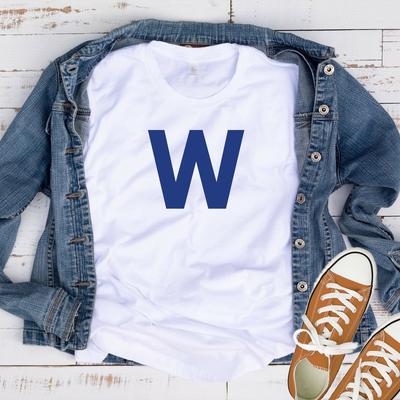 W Cubs Win Baseball T Shirt 001776