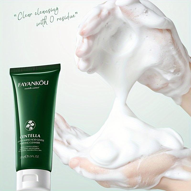 Centella Asiatica Amino Acid Facial Cleanser 100g - Gentle, Deep Cleansing & Moisturizing for Smooth, Radiant Skin, Oil Control Facial Cleanser