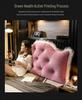 Princess Backrest Cushion: Soft Crystal Velvet, Removable & Washable Pillow for Tatami Bed