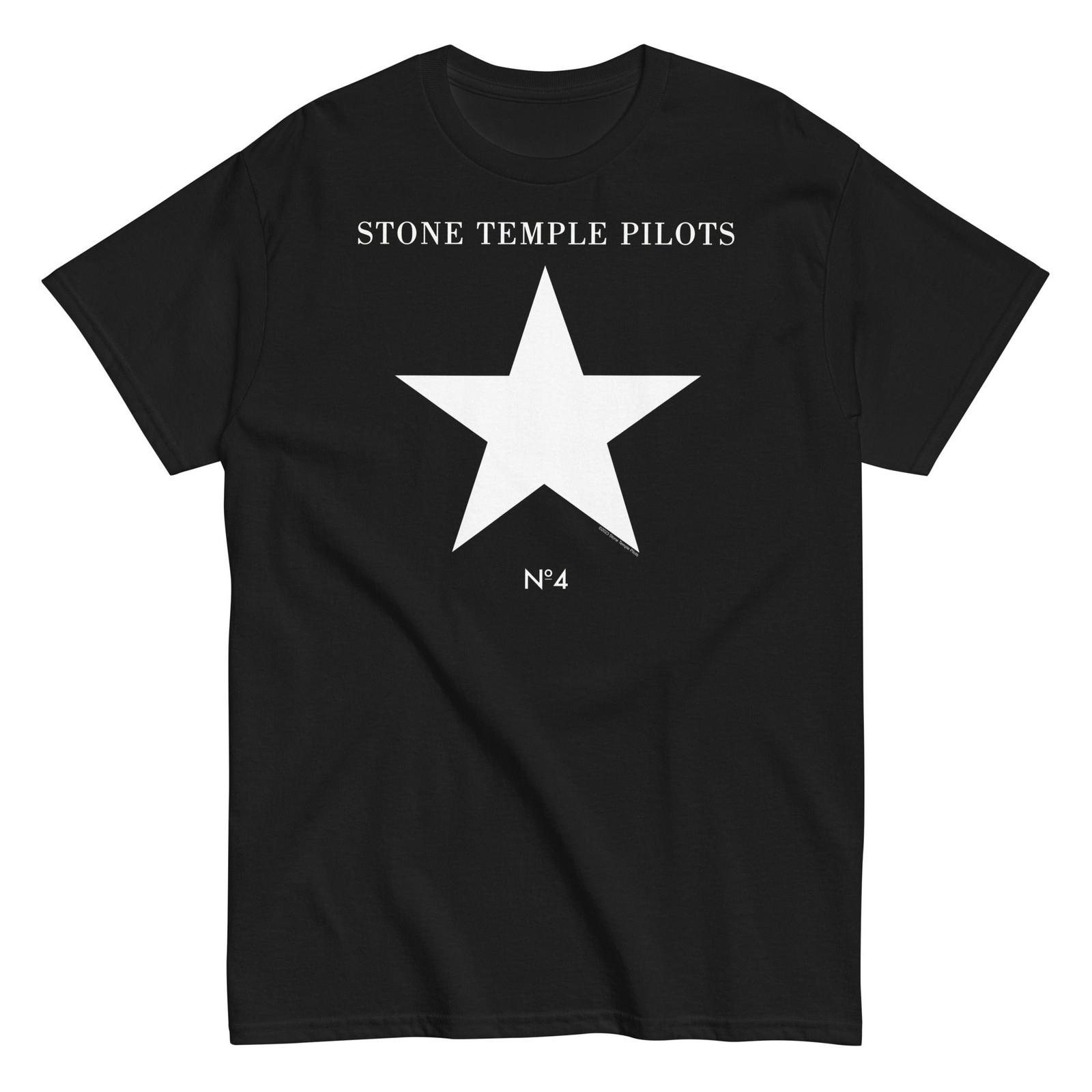 MerchMoment Stone Temple Pilots No. 4 T-Shirt T-Shirt Black New XXXL