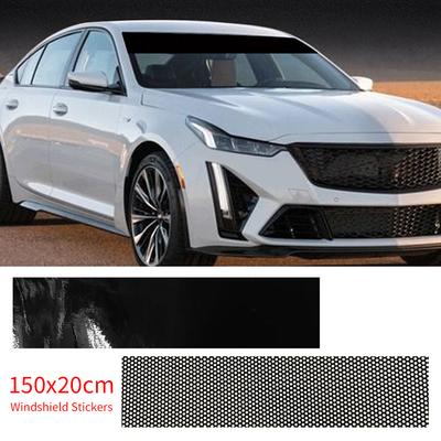 20cmx150cm Araba Ön Camı Anti-UV Çıkartmaları Gizlilik Pencere Çıkartmaları Otomatik Yan Bloklar Kapak Filmi
