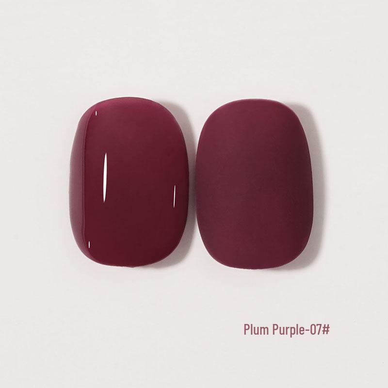 2024 Trendy Glitter Nail Gel Polish Set In Grape and Plum Purple for Salons